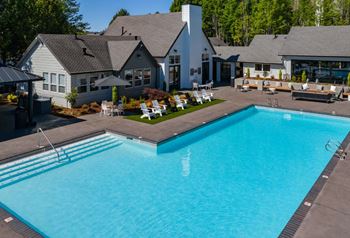Blue Cool Swimming Pool at Pallas Townhomes & Apartments, Beaverton, OR, 97003